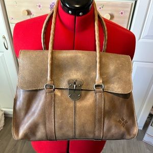 Patricia Nash Vienna Satchel Tote Bag in 100 percent Italian Leather